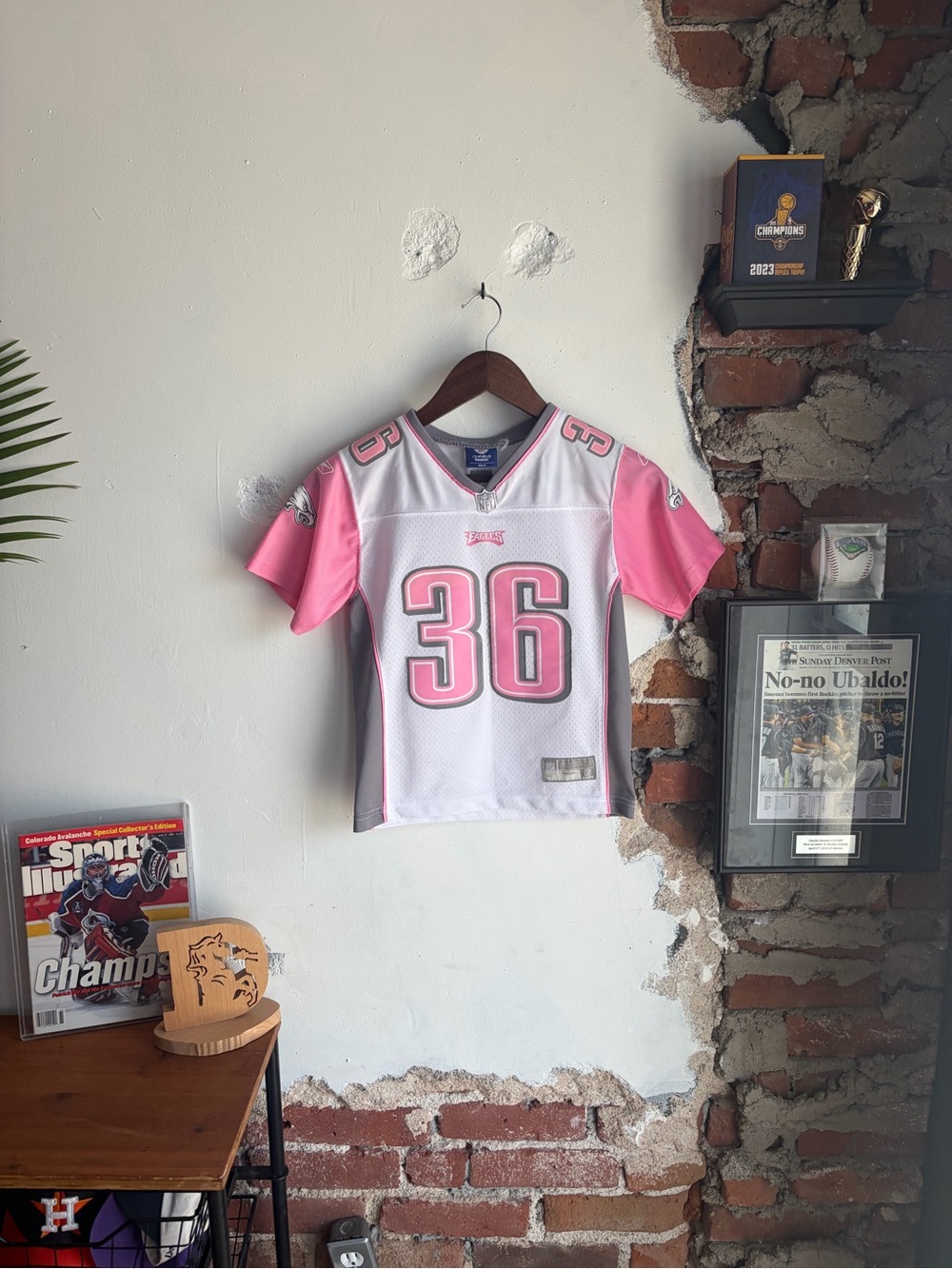 Brian Westbrook Philadelphia Eagles BCA Girls Jersey - Size Youth Small 7/8